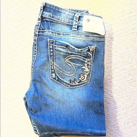Silver Jeans Denim - Silver Jeans Women's Blue Ankle & Cropped Jeans